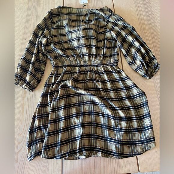 Faithfull The Brand Trinidad Dress in Hillary Plaid -Size 4 Small NWT - Picture 4 of 6